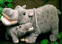 Fiesta Wild Animals Series 18'' Mama Hippo and Baby Hippo