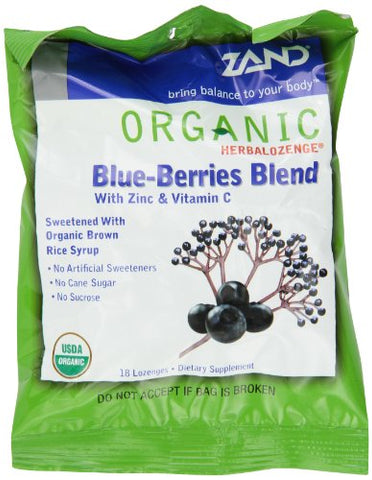 Zand HerbaLozenge, Blueberry Elderbry (Bag) 18ct