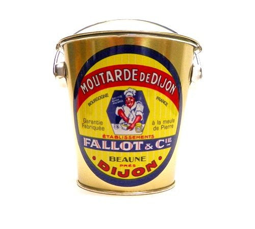 Edmond Fallot Decorated Metal Pail Dijon Mustard, 16 oz