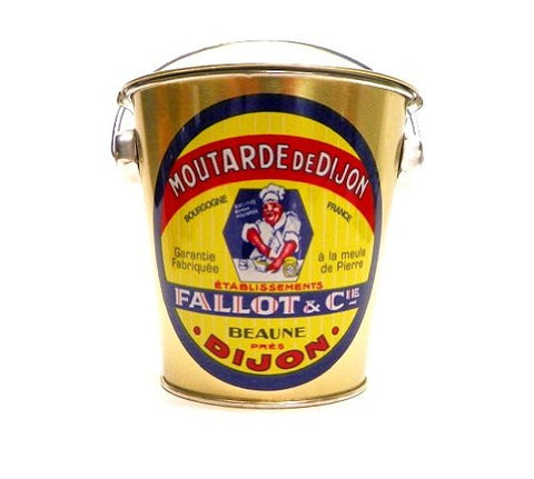 Edmond Fallot Decorated Metal Pail Dijon Mustard, 16 oz