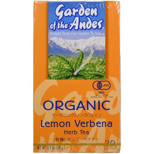 Chilean Garden of the Andes Organic Tea Lemon Verbena Organic Tea - 20 Bags/box