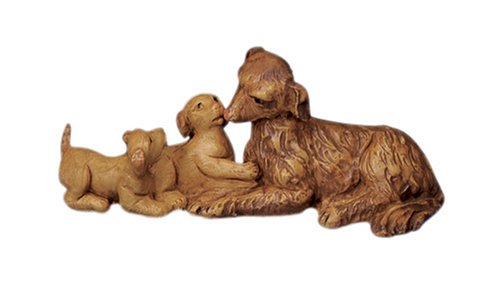 5" DOG FAMILY FIG FONTANINI