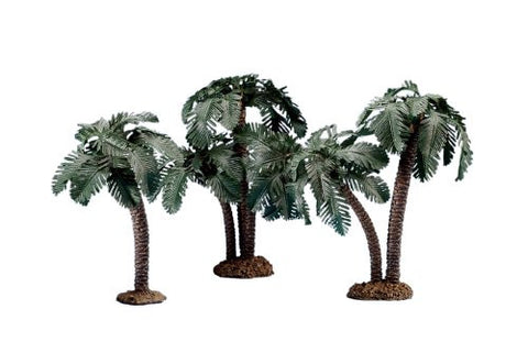 3PC ST MULTI TRUNK PALMS 5" SCALE SNGL/DBL/TRPL TRNKS FONT