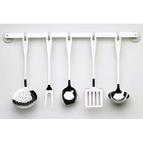 Kitchen Cutlery Set: Kitchen Ladle- Kitchen Spatula- Skimmer- Kitchen Fork- Kitchen Spoon