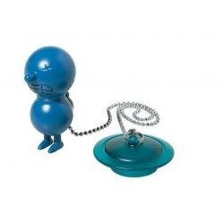 Mr. Suicide Bathtub Plug with Float and Sucker- Light Blue- 1¾ in.