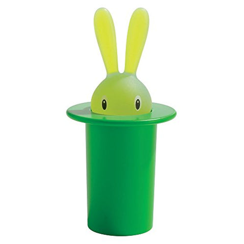Magic Bunny Toothpick Holder in Thermoplastic resin- Green- 3 in.