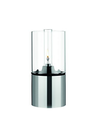 EM Oil Lamp, Clear Glass Shade, 7.1 x 3.4 in. by Erik Magnussen (US)