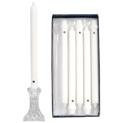 White Unscented 12" Classic Candles, Box of 12
