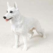 GERMAN SHEPHERD WHITE STANDARD FIGURINE