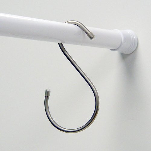 Closet Rod Hook 1/Card - Satin Nickel
