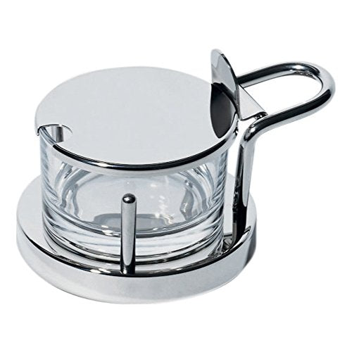 Parmesan Cheese Cellar- Mirror Polished and Crystalline Glass- 4 in.