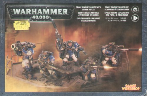 Warhammer 40,000 Space Marine Scouts with Sniper Rifles