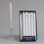 White Unscented 8" Classic Candle, Box of 12