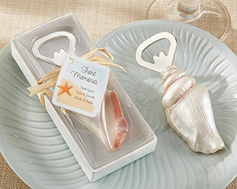 Shore Memories Sea Shell Bottle Opener with Thank you Tag