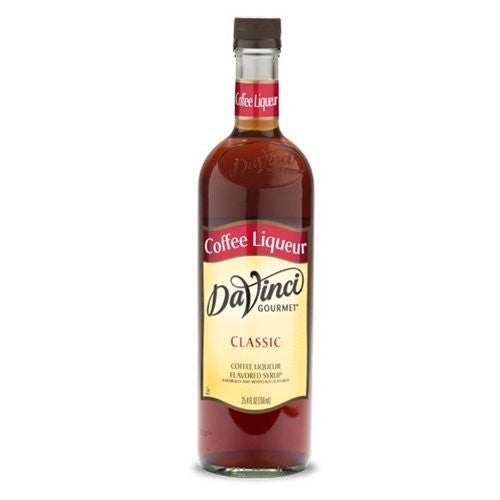Da Vinci Gourmet Classic Syrups Coffee Liqueur Plastic Bottle 750 ml