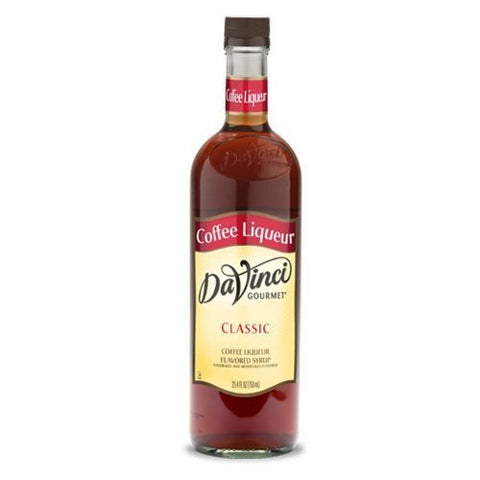 Da Vinci Gourmet Classic Syrups Coffee Liqueur Plastic Bottle 750 ml