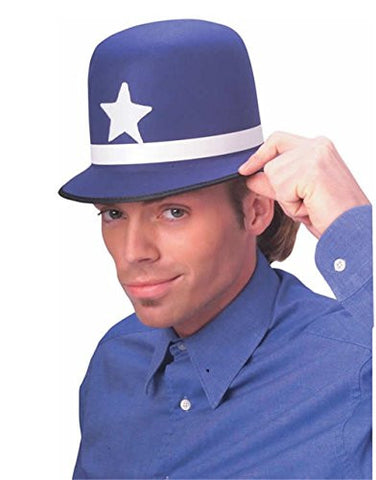 Adult Durashape Keystone Cop Hat (Blue/White)