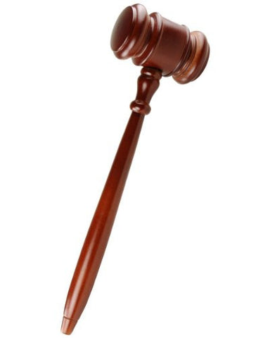 10" Long Gavel (Brown)
