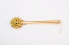 Vegetable Bristle Dry Skin Body Brush: One Piece Wood Detachable Firm