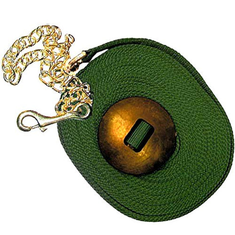 Poly Lunge Line with Chain and Rubber Stopper - Green