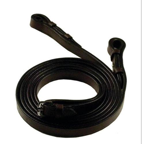 FLAT PELHAM REINS HAVANNA BROWN 5/8 INCH