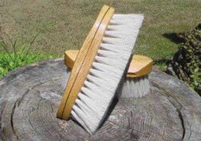 Desert Equestrian Brush White Tampico 8 1/4"