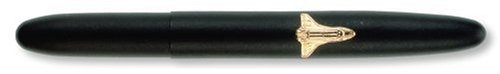 Bullets Space Pens Emblems Matte Black Bullet Space Pen with Shuttle Emblem