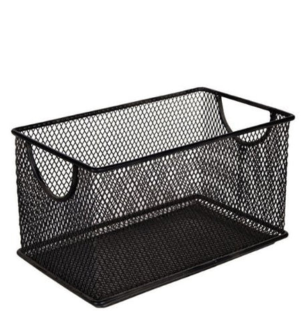 Design Ideas Mesh Zip Box, Black