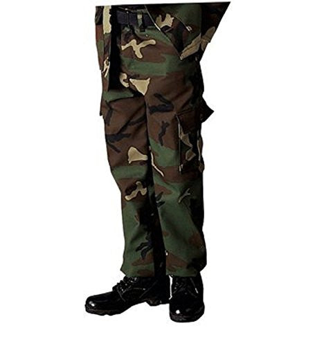 Kids Woodland Camo 6-Pkt. B.D.U. Pants - Size 10