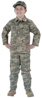 Kids A.C.U. Digital Camo 6-Pkt. B.D.U. Pants - Large