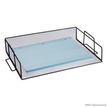 Design Ideas Mesh Stackable Paper Tray in Black (1 tray)
