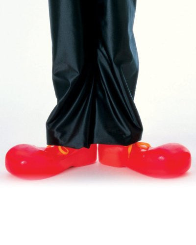 Child Plastic Clown Shoes (Red)