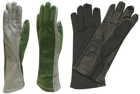 Rothco Flame/Heat Resistant Flight Gloves - Size 11 (Black)