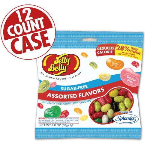 Sugar Free Assorted Flavor Jelly Beans 2.8 oz, Pack of 12