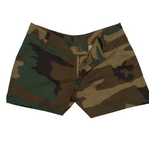 Women's Woodland Camo Shorts - Extra Small