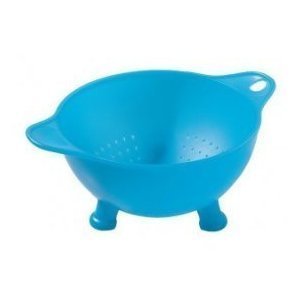 Colander in thermoplastic resin- Light Blue- 5¼ in.