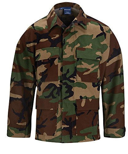 BDU Coat (100% Cotton Ripstop) 4XL Regular (Woodland)