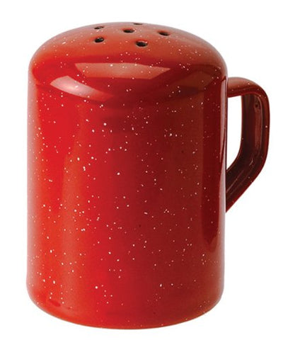 ENAMEL PEPPER SHAKER RED