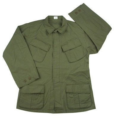 Olive Drab Vintage Vietnam Era 4-Pkt Fatigue Shirt - 2XL