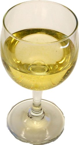 White Wine Glass Fake Drink