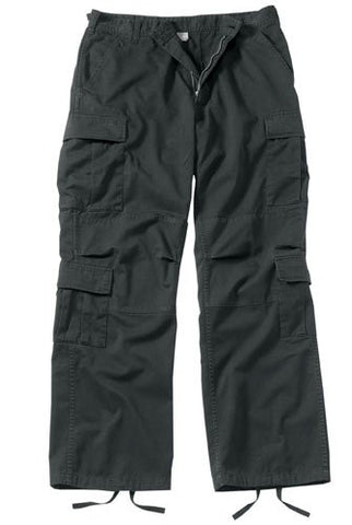 Black Vintage Paratrooper Fatigues - Large