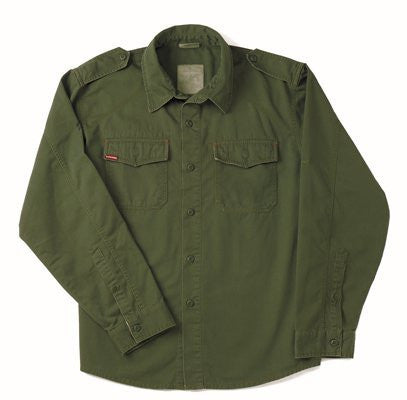 Olive Drab Vintage Fatigue Shirt - Small