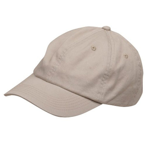 Cameo, Youth Washed Chino Twill Cap-Stone (up to 6 7/8)