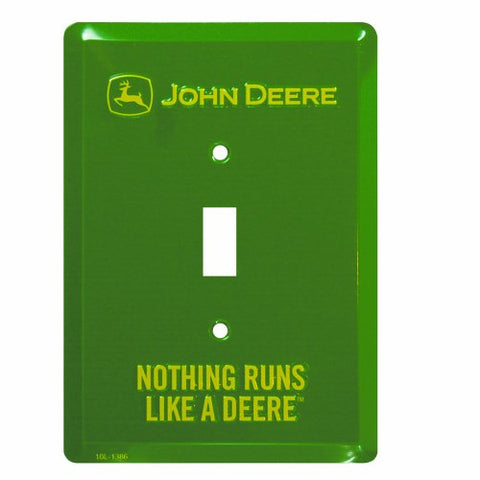 JD Single Light Switch Plate - "Nothing Runs Like a Deere"