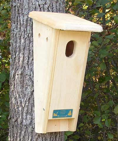 Peterson Bluebird Box (Slant-Front), 17"H X 7"W X 9"D