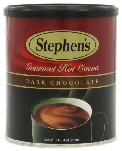 Stephen's Gourmet Hot Cocoa, Dark Belgian Chocolate - 1lb. Canister