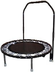 Needak Soft-Bounce Non-Folding Rebounder, Black and Stabilizing Bar (Black)