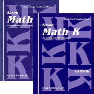 Saxon Math K Homeschool Complete Kit, 1st Edition, 1994 - Paperback