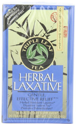 Triple Leaf Tea - 20 bag Herbal Laxative Tea