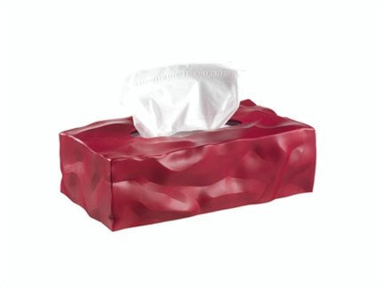 Essey - John Brauer - Rectangular Tissue Box - Red